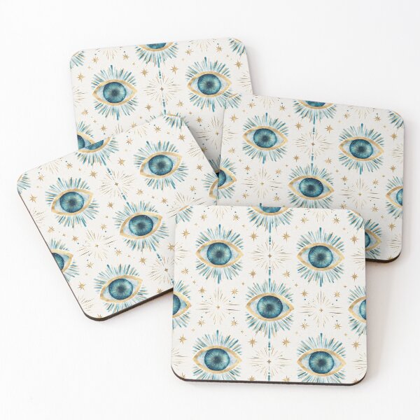 Item preview, Radiant Evil Eye Watercolor Pattern designed and sold by Ioanna-Studio.