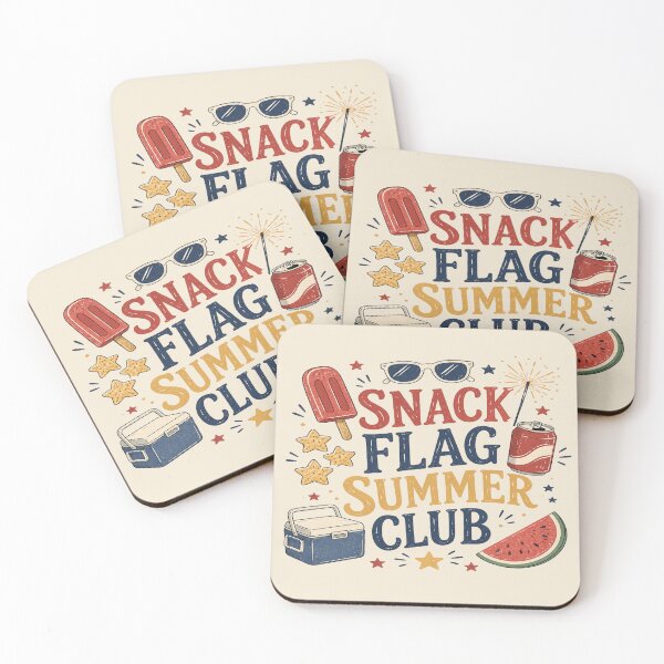 Item preview, Snack Flag Summer Club Cute Patriotic Summer Tee designed and sold by POD DYNASTY.