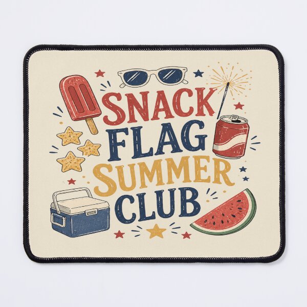 Item preview, Snack Flag Summer Club Cute Patriotic Summer Tee designed and sold by POD DYNASTY.
