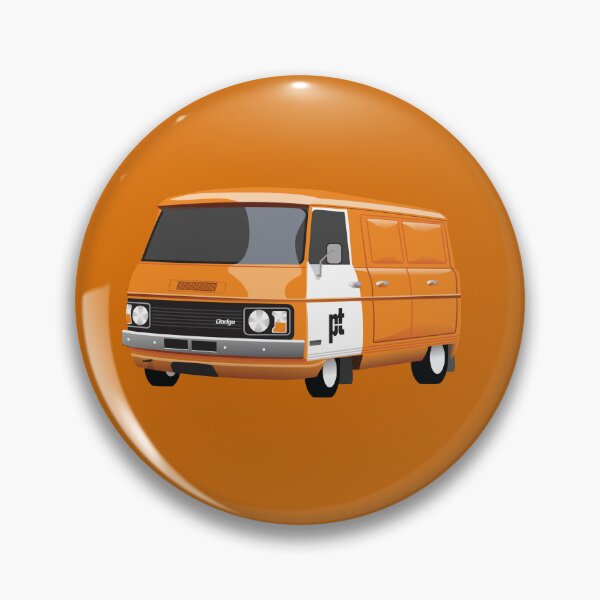 Item preview, P&T Posts and Telegraphs Orange Dodge Van designed and sold by Omra Creative.