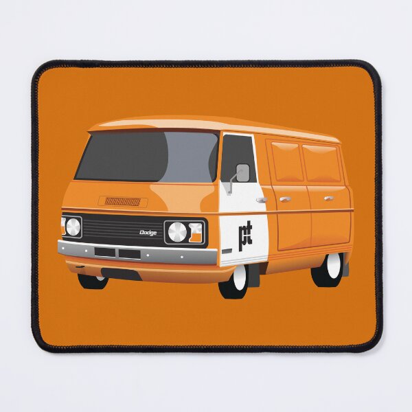 Item preview, P&T Posts and Telegraphs Orange Dodge Van designed and sold by Omra Creative.