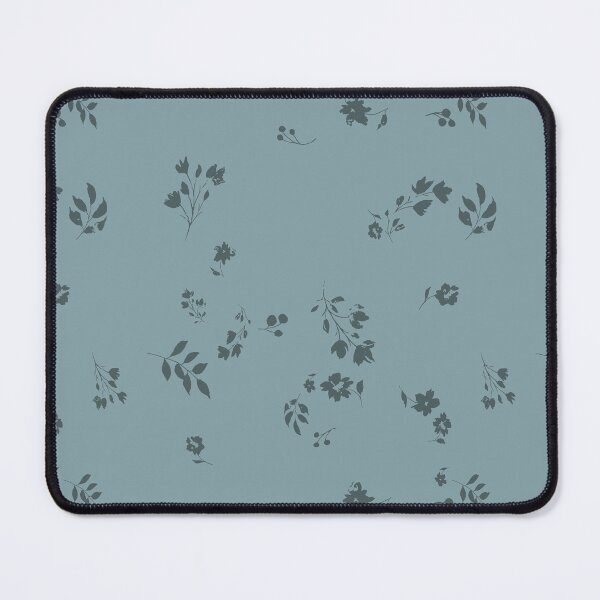 Item preview, Scattered Tonal Falling Floral Pattern in Slate Blue designed and sold by ThisArtMama.
