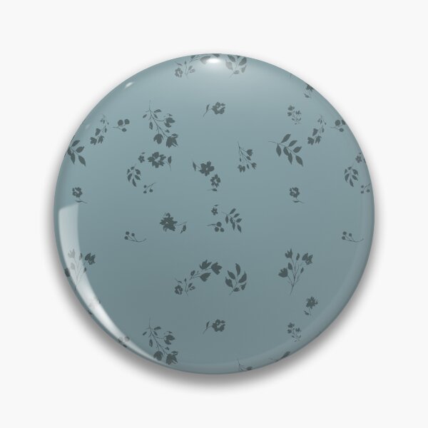 Item preview, Scattered Tonal Falling Floral Pattern in Slate Blue designed and sold by ThisArtMama.