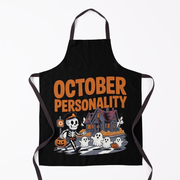 Item preview, October Is My Personality Funny Spooky Season Skeleton designed and sold by Raw Tigers.
