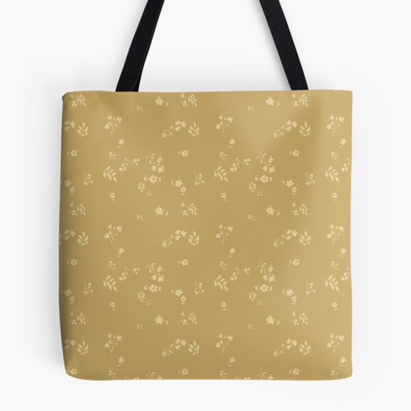 Item preview, Scattered Tonal Falling Floral Pattern in Honey Wheat and Buttercream designed and sold by ThisArtMama.