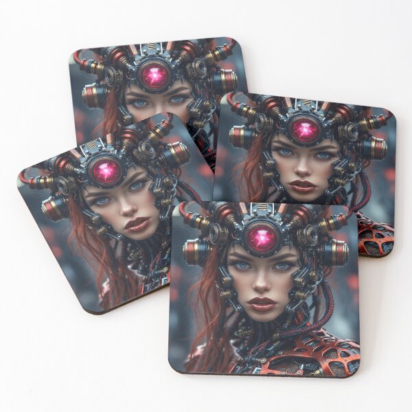 Item preview, Stunning Cyborg Sci-Fi Cyberpunk  designed and sold by Davidaccio Collection .