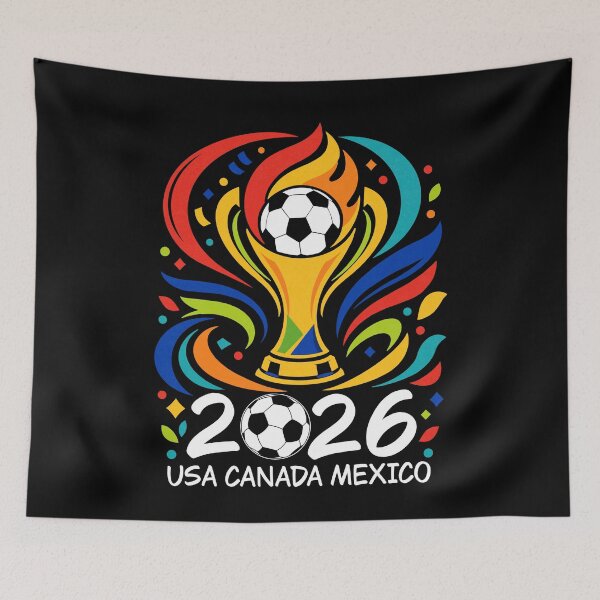 Item preview, World Soccer Tournament 2026 USA Canada Mexico Football Fan Pride designed and sold by FreshVibe Prints.