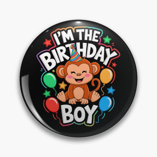 Item preview, Funny Monkey Birthday Boy Bday Boys Girls Kids designed and sold by rafaeltto.