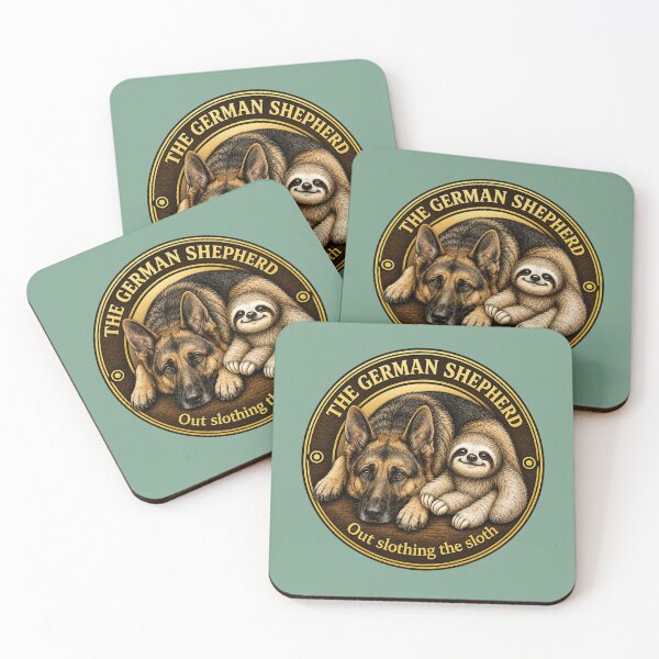 Item preview, Dogs and Sloths - The German Shepherd designed and sold by Sammy-and-Me.