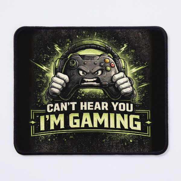 Item preview, Can't Hear You, I'm Gaming – Funny Gamer Controller Design designed and sold by MarketWolf.