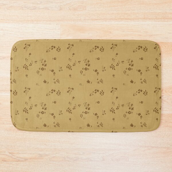Item preview, Scattered Tonal Falling Floral Pattern in Honey Wheat designed and sold by ThisArtMama.