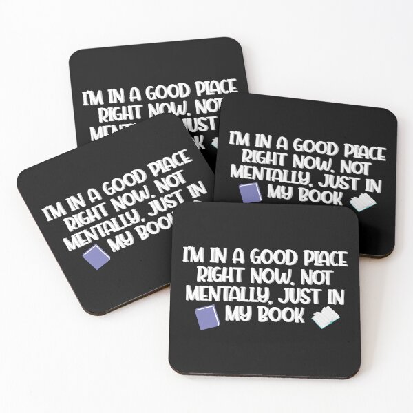 Item preview, I'm in a Good Place Right Now Book Lover Reading Design designed and sold by Hallowed Artistry.