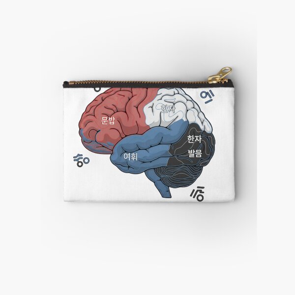 Item preview, Korean brain language map topographic regions hangul grammar neuroscience art gift designed and sold by language-des.