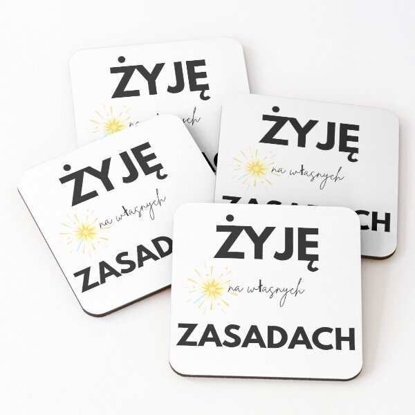 Item preview, Żyj na własnych zasadach - Polish Motivational Quote designed and sold by PaniKoszulkaD.