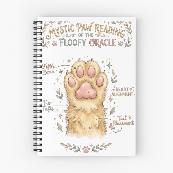 Item preview, Cute Cat Paw Astrology - The Floofy Oracle designed and sold by Spiritualwall.