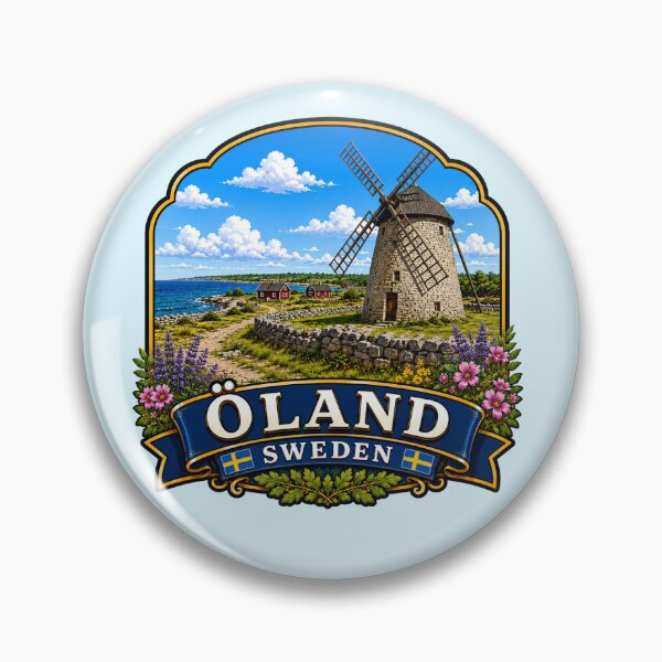 Item preview, Öland, Sweden - Coastal Windmill designed and sold by Myra365Art.