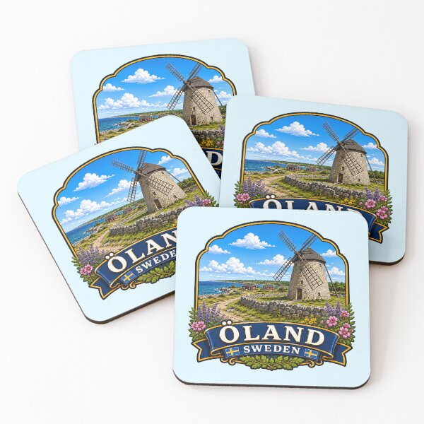 Item preview, Öland, Sweden - Coastal Windmill designed and sold by Myra365Art.