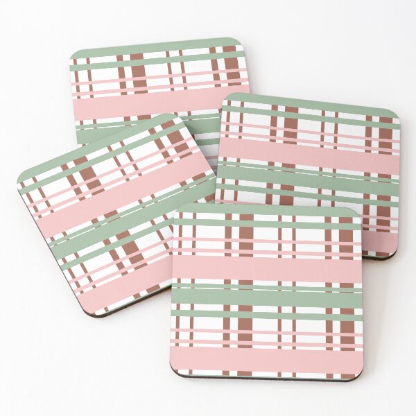 Item preview, Sage Green and Blush Pink Plaid Pattern designed and sold by daphsam.