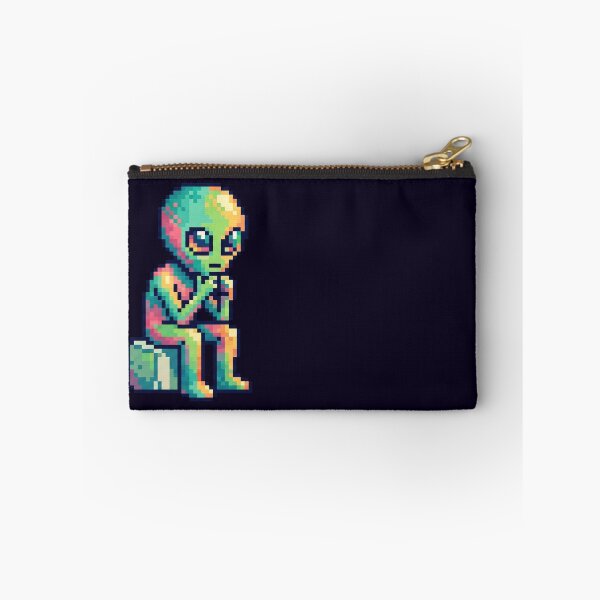 Item preview, Out of Context No.6: The Thinking Alien Pixel Art designed and sold by NO BEAVER NO PUNK.