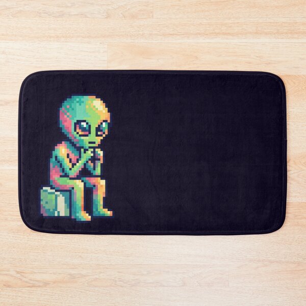Item preview, Out of Context No.6: The Thinking Alien Pixel Art designed and sold by NO BEAVER NO PUNK.