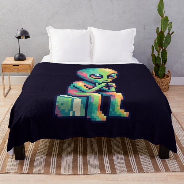 Item preview, Out of Context No.6: The Thinking Alien Pixel Art designed and sold by NO BEAVER NO PUNK.