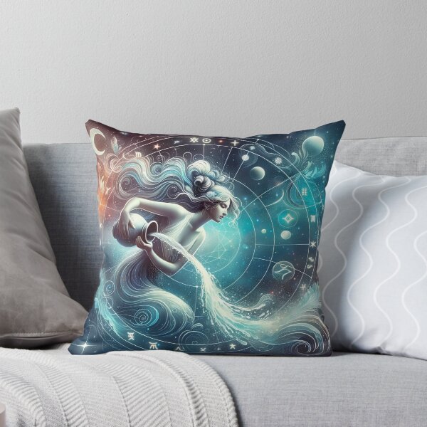 Item preview, Celestial Aquarius – Zodiac Sign Water Bearer designed and sold by UmSkelig834.