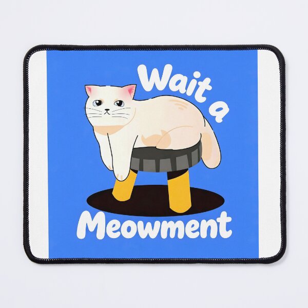 Item preview, FUNNY WHITE CAT PUNS BLUE COLOR designed and sold by UniFound.