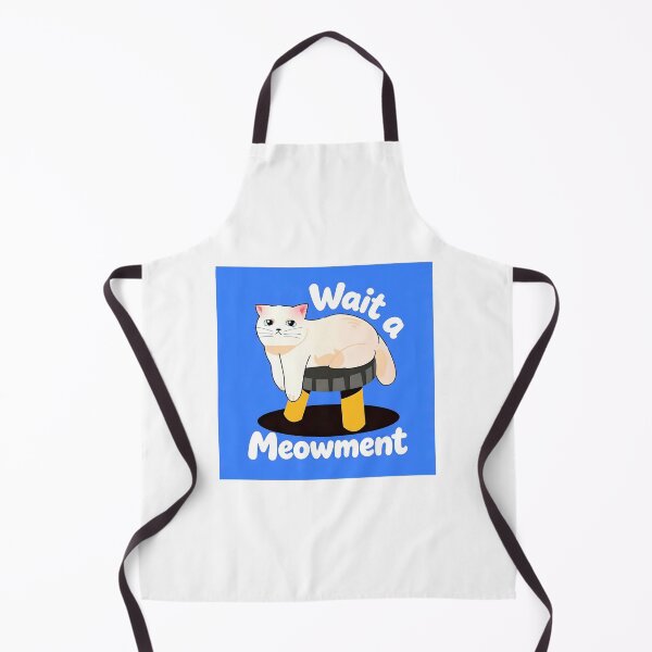 Item preview, FUNNY WHITE CAT PUNS BLUE COLOR designed and sold by UniFound.