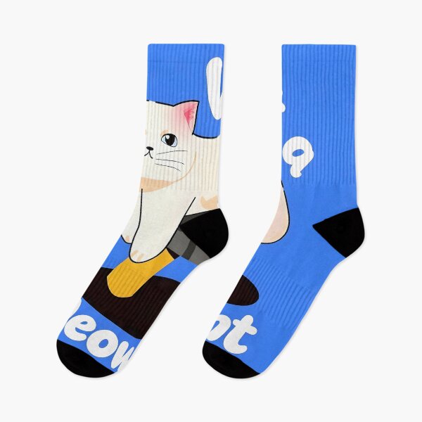 Item preview, FUNNY WHITE CAT PUNS BLUE COLOR designed and sold by UniFound.