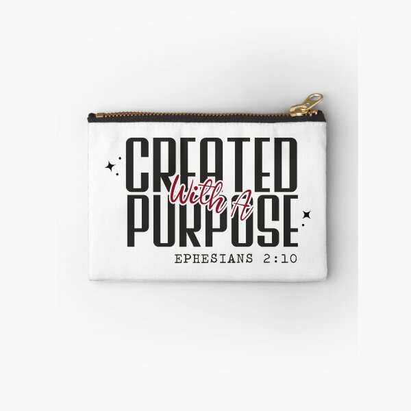 Item preview, Created With A Purpose | Ephesians 2:10 Typography | Faith Based | Christian Quote Design | Bible Verse Scripture Art | Purpose Driven Life | Inspirational Faith Gift | Christian Women Faith Gift designed and sold by Noe Mill.