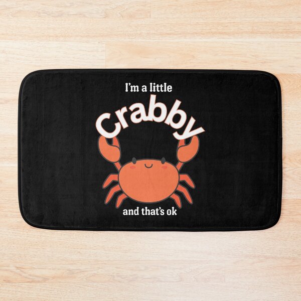 Item preview, I'm a Little Crabby and That's Ok Cute Red Crab Pun designed and sold by SunandShade.