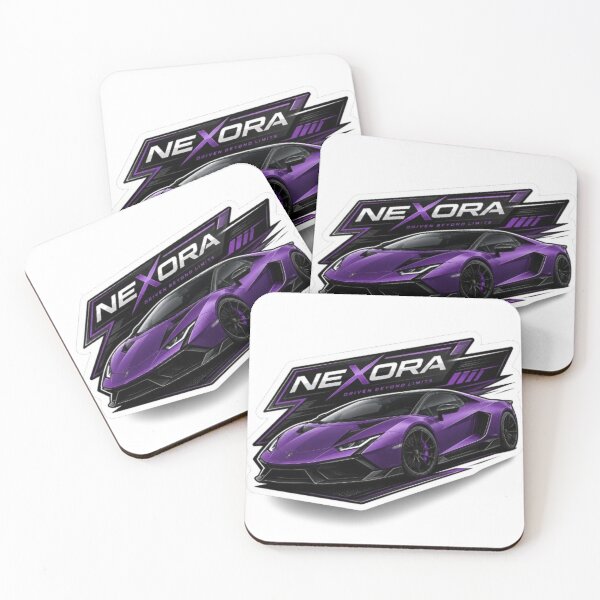 Item preview, Nexora Purple Supercar Sticker Design designed and sold by AuraAuto.