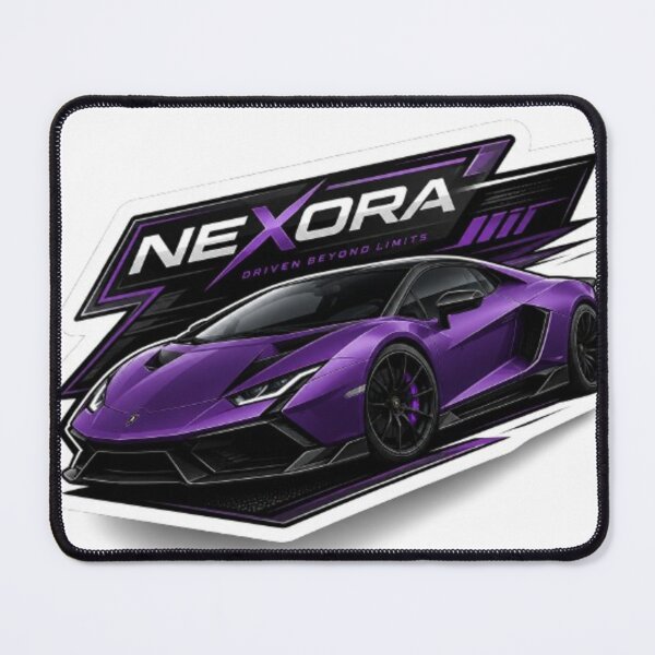 Item preview, Nexora Purple Supercar Sticker Design designed and sold by AuraAuto.