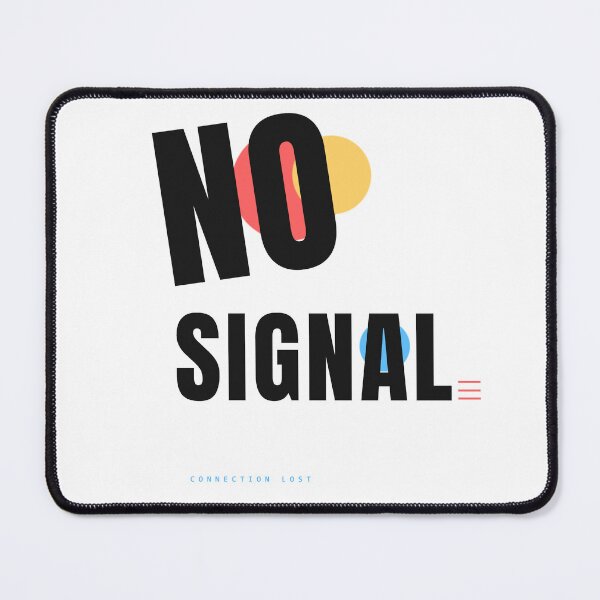 Item preview, NO SIGNAL – Retro Futuristic Typography Design designed and sold by HeartAndArtShop.