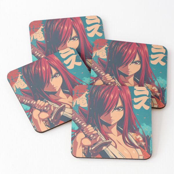 Item preview, Red Hair Kimono Baddie  designed and sold by AnimeArsenalPrints.