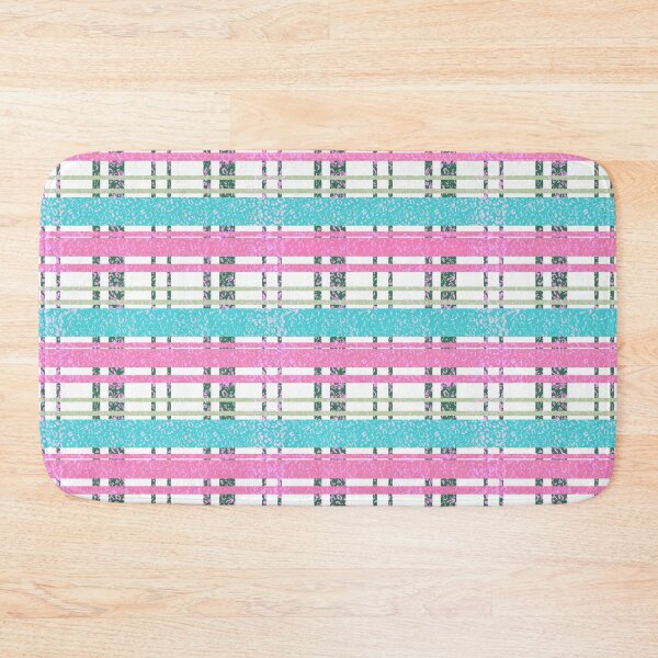 Item preview, Pastel Pink and Aqua Plaid Pattern designed and sold by daphsam.