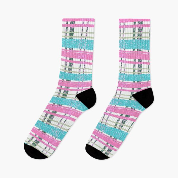 Item preview, Pastel Pink and Aqua Plaid Pattern designed and sold by daphsam.