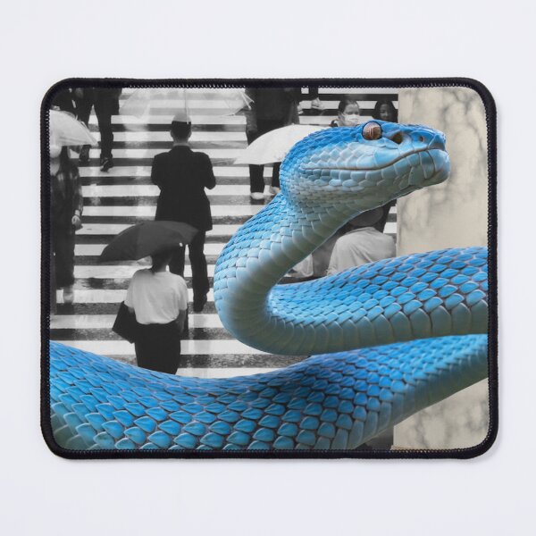 Item preview,  Surreal Rainy Day Snake Collage Art designed and sold by AnimaliaStar.