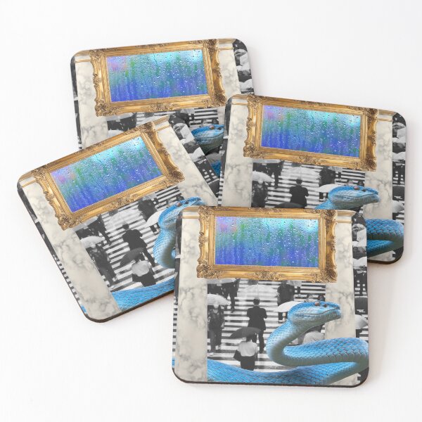 Item preview,  Surreal Rainy Day Snake Collage Art designed and sold by AnimaliaStar.