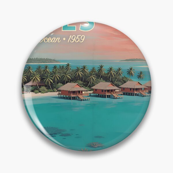 Item preview, Vintage 1959 Maldives Indian Ocean Travel designed and sold by GoldenEraTravel.
