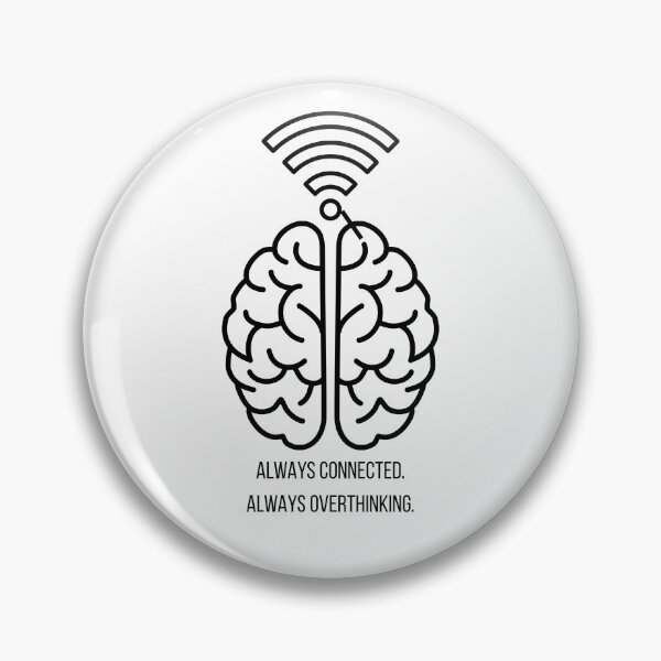 Item preview, Minimalist Brain WiFi | Too Many Tabs Open designed and sold by PrintTycoon.