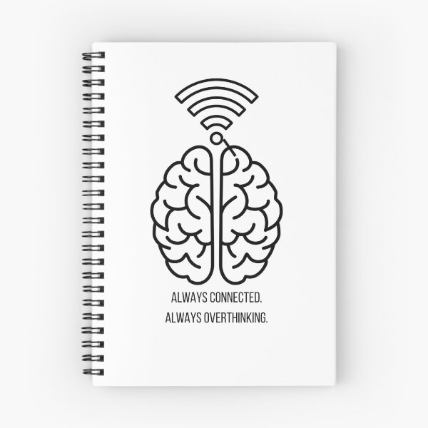 Item preview, Minimalist Brain WiFi | Too Many Tabs Open designed and sold by PrintTycoon.