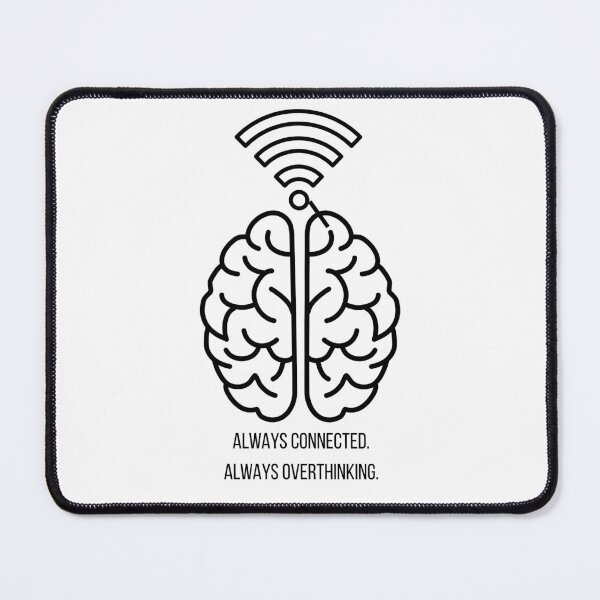 Item preview, Minimalist Brain WiFi | Too Many Tabs Open designed and sold by PrintTycoon.