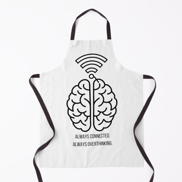 Item preview, Minimalist Brain WiFi | Too Many Tabs Open designed and sold by PrintTycoon.