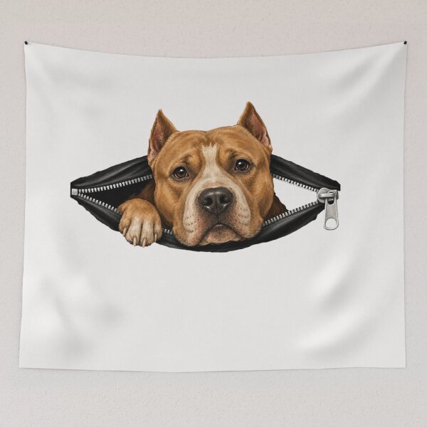 Item preview, Pitbull Looking Out  designed and sold by freshwear design.