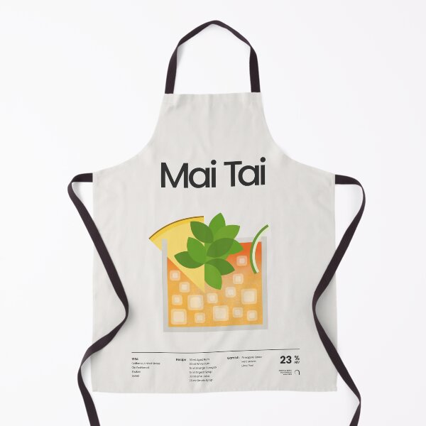 Item preview, Mai Tai Cocktail Minimalist Illustration designed and sold by aio.