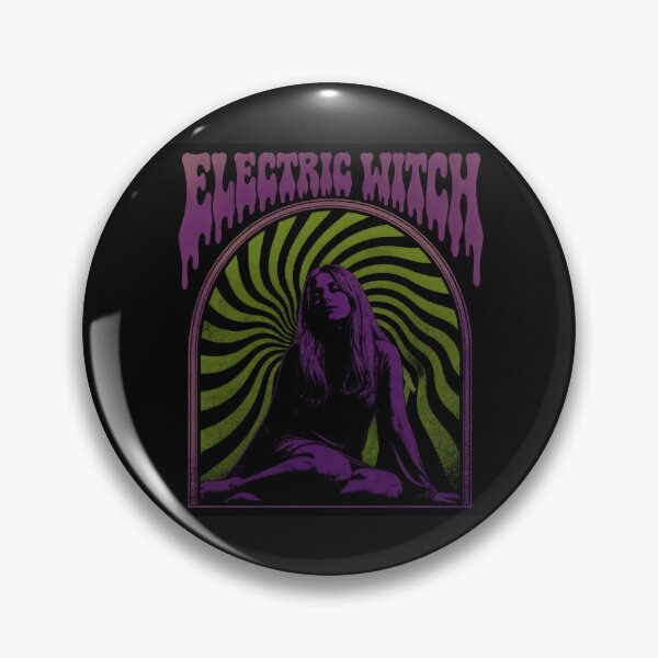 Item preview, Psychedelic occult rock metal poster electric witch designed and sold by athinaskaos.