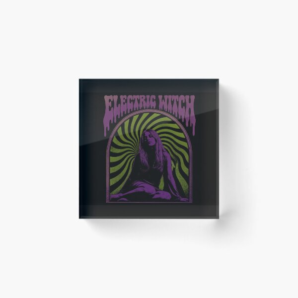 Item preview, Psychedelic occult rock metal poster electric witch designed and sold by athinaskaos.