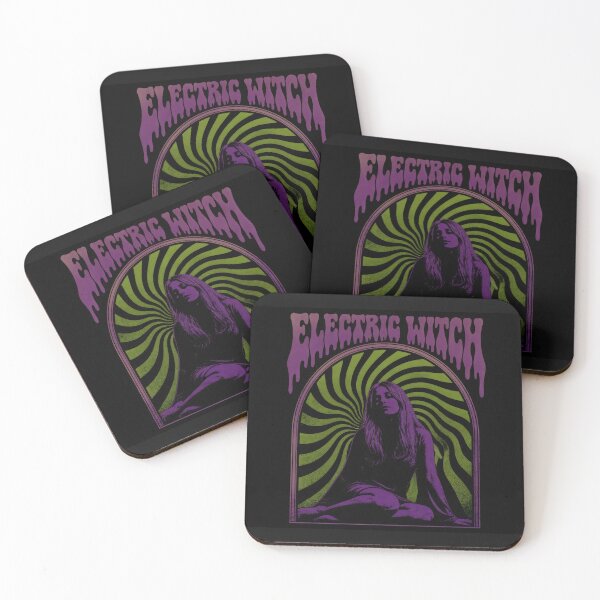 Item preview, Psychedelic occult rock metal poster electric witch designed and sold by athinaskaos.