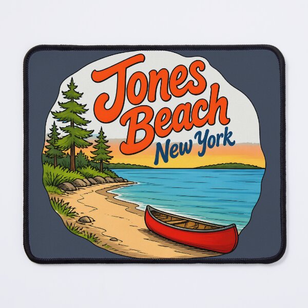 Item preview, Jones Beach New York Cute Landscape Retro designed and sold by HowToCanadian.